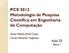 PCS 5012 Metodologia de Pesquisa Científica em Engenharia de Computação