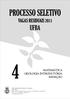 PROCESSO SELETIVO UFBA VAGAS RESIDUAIS 2011 MATEMÁTICA GEOLOGIA INTRODUTÓRIA REDAÇÃO