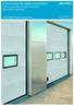 Ficha técnica de dados do produto Porta seccionada de abertura vertical ASSA ABLOY OH1042P. ASSA ABLOY Entrance Systems