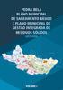 PEDRA BELA PLANO MUNICIPAL DE SANEAMENTO BÁSICO E PLANO MUNICIPAL DE GESTÃO INTEGRADA DE RESÍDUOS SÓLIDOS