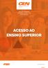 SECÇÃO ENSINO SUPERIOR, CIÊNCIA E TECNOLOGIA ACESSO AO ENSINO SUPERIOR