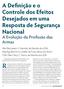 A Definição e o Controle dos Efeitos Desejados em uma Resposta de Segurança Nacional. A Evolução da Profissão das Armas