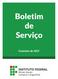 Boletim de Serviço. Publicado em 18/04/2017