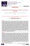 ISSN e-issn CADERNO DE EDUCAÇÃO FÍSICA E ESPORTE Physical Education and Sport Journal [v. 16 n. 1 p ] DOSSIÊ LUTAS