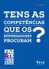 TENS AS QUE OS COMPETÊNCIAS PROCURAM EMPREGADORES?