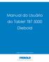 Manual do Usuário do Tablet TBT 5000 Diebold