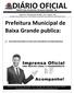 DIÁRIO OFICIAL PREFEITURA MUNICIPAL DE BAIXA GRANDE - BA