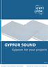 GYP FOR GYPFOR SOUND. Gypsum for your projects v1 PLACA DE YESO LAMINADO PERFORADA PERFORATED GYPSUM PLASTERBOARD
