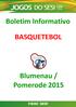 Boletim Informativo BASQUETEBOL