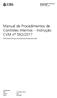 Manual de Procedimentos de Controles Internos Instrução CVM nº 592/2017