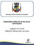 Município de São Francisco de Paula/RS CONCURSO PÚBLICO Nº 001/ ADVOGADO. Edital nº 055/2018 Edital de Abertura das Inscrições