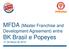 MFDA (Master Franchise and Development Agreement) entre. BK Brasil e Popeyes 21 de Março de 2018
