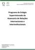 Programa de Estágio Supervisionado da Assessoria de Relações Internacionais e Interinstitucionais