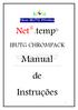 X Novoo IBUTG Wireless. Net. .temp CHROMPACK IBUTG. Manual. Instruçõess