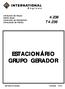 4.236 T4.236 CATÁLOGO DE PEÇAS PARTS BOOK CATÁLOGO DE REPUESTOS CATALOGUE DE PIÈCES GRUPO GERADOR IMPRESSO NO BRASIL /01