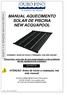 MANUAL AQUECIMENTO SOLAR DE PISCINA NEW ACQUAPOOL