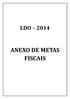 LDO 2014 ANEXO DE METAS FISCAIS