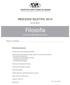 INSTITUTO SANTO TOMÁS DE AQUINO PROCESSO SELETIVO /01/2014. Filosofia PROVA DE PRODUÇÃO DE TEXTO