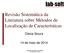 Revisão Sistemática da Literatura sobre Métodos de Localização de Características