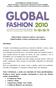 Moda Global: Contextos criativos e Inovadores Global Fashion: Creative and Innovative Contexts