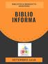 BIBLIOTECA BENEDICTO MONTEIRO BIBLIO INFORMA