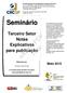 Seminário. expert PDF. Trial. Terceiro Setor Notas Explicativas para publicação. Maio Elaborado por: