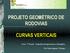 PROJETO GEOMÉTRICO DE RODOVIAS CURVAS VERTICAIS. Curso: 7º Período - Engenharia de Agrimensura e Cartográfica. Prof. Paulo Augusto F.