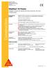 Construction. Sikafloor -16 Pronto. Selagem à base de resinas acrílicas reactivas, em dois componentes. Descrição do produto.