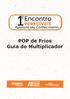 POP de Frios - Guia do Multiplicador. POP de Frios Guia do Multiplicador