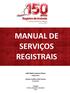 MANUAL DE SERVIÇOS REGISTRAIS