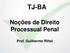 TJ-BA. Noções de Direito Processual Penal. Prof. Guilherme Rittel