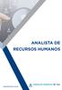 ANALISTA DE RECURSOS HUMANOS