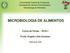 MICROBIOLOGIA DE ALIMENTOS