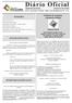 Diário Oficial SUMÁRIO. Prefeitura de Araguaína Gabinete do Prefeito ATOS DO EXECUTIVO SECRETARIA DA EDUCAÇÃO. Imprensa Oficial