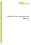 RELATÓRIO DE QUALIDADE DE SERVIÇO 2017