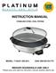 INSTRUCTION MANUAL STAINLESS STEEL OVAL FRYPAN MODEL: (SS-201) EAN:
