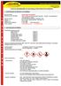 FICHA DE INFORMAÇÕES DE SEGURANÇA PARA PRODUTOS QUÍMICOS