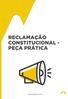 RECLAMAÇÃO CONSTITUCIONAL - PEÇA PRÁTICA