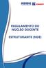 REGULAMENTO DO NÚCLEO DOCENTE ESTRUTURANTE (NDE)