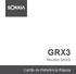 GRX3. Recetor GNSS. Cartão de Referência Rápida