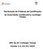 Declaração de Práticas de Certificação da Autoridade Certificadora Certisign Tempo