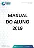 MANUAL DO ALUNO 2019