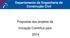 Departamento de Engenharia de Construção Civil. Propostas dos projetos de. Iniciação Científica para