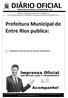 PREFEITURA MUNICIPAL DE ENTRE RIOS - BA. Sexta-feira 18 de Janeiro de 2019 Ano III Edição n 11