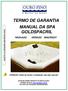 TERMO DE GARANTIA MANUAL DA SPA GOLDSPACRIL