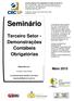 Seminário. Terceiro Setor - Demonstrações Contábeis Obrigatórias. Maio Elaborado por: