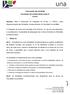 Assunto: Altera a Resolução do Colegiado de Cursos nº 10/2013, sobre Regulamentação das Atividades Complementares na Faculdade Una de Betim.