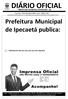 PREFEITURA MUNICIPAL DE IPECAETÁ - BA. Terça-feira 20 de Novembro de 2018 Ano II Edição n 163