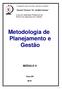 Metodologia de Planejamento e Gestão