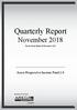 Quarterly Report November 2018